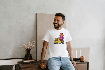 Allen To Stupid: Funny Monkey Graphic Tee - Essentia Attire