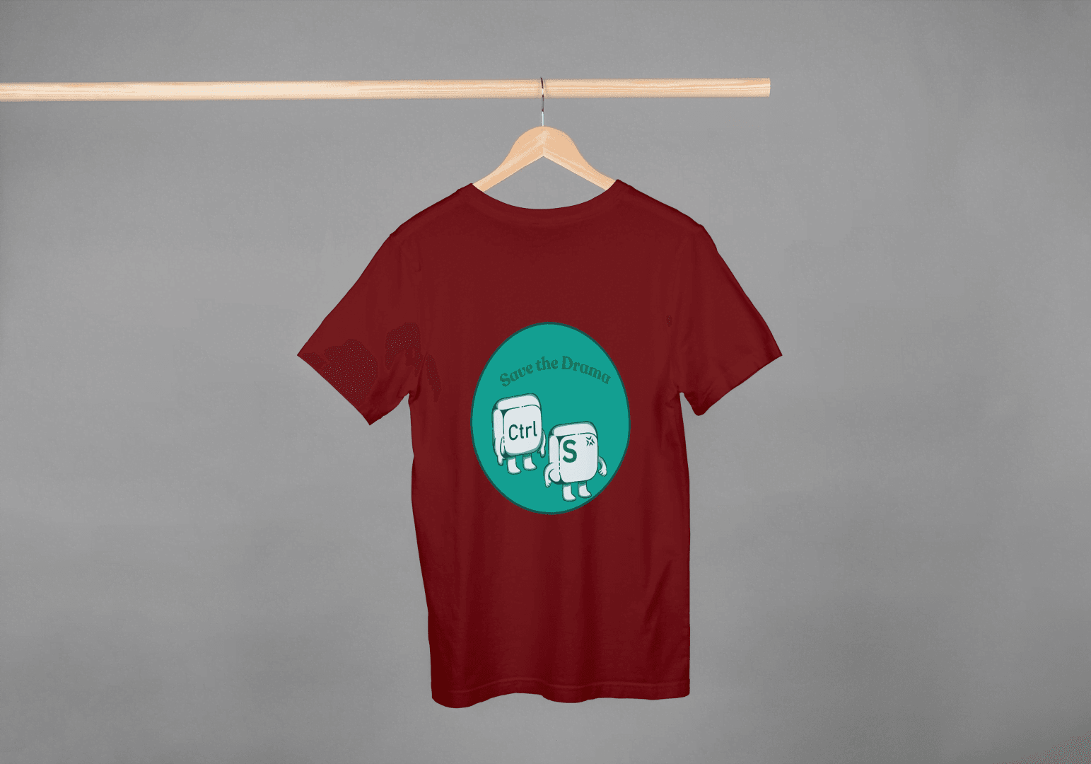 Ctrl+S Save the Drama: Funny Tech Humor Tee - Essentia Attire