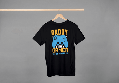 Daddy By Day Gamer By Night: Funny Dad Gamer Tee - Essentia Attire