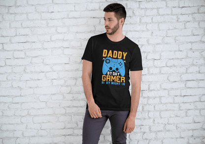 Daddy By Day Gamer By Night: Funny Dad Gamer Tee - Essentia Attire