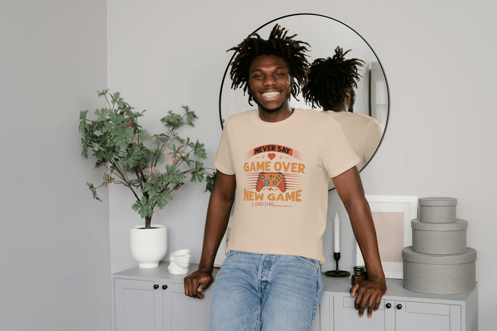 New Game Loading Gamer: Never Say Game Over Tee - Essentia Attire