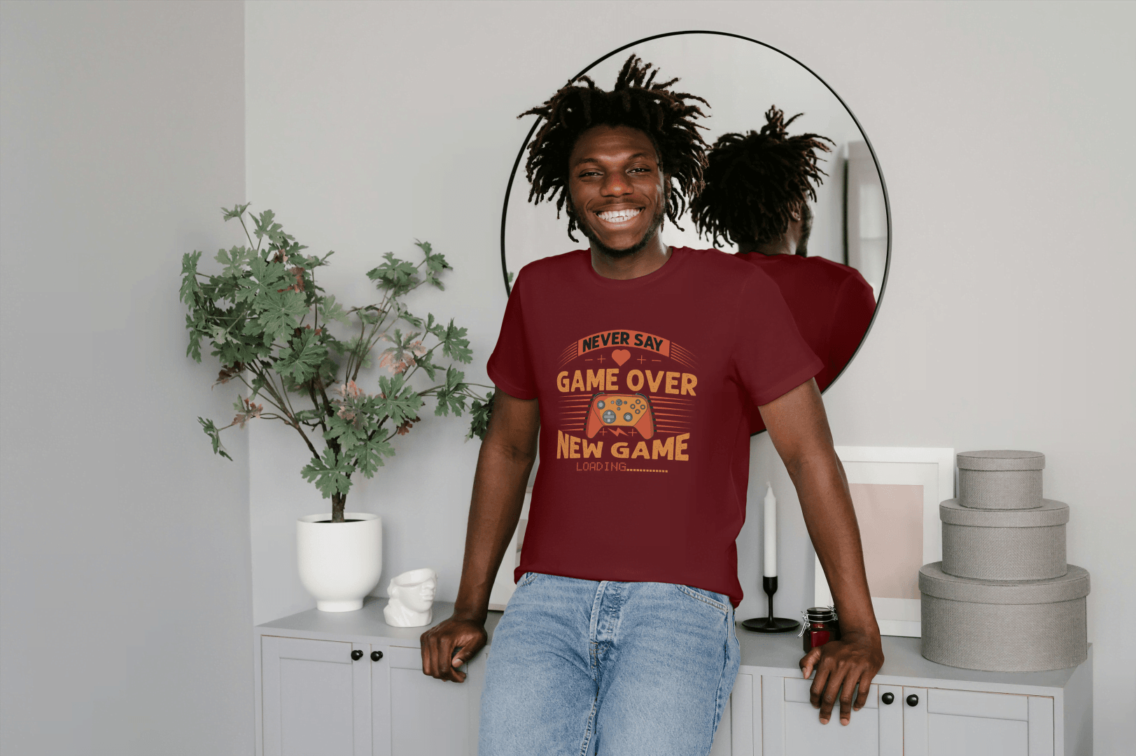New Game Loading Gamer: Never Say Game Over Tee - Essentia Attire