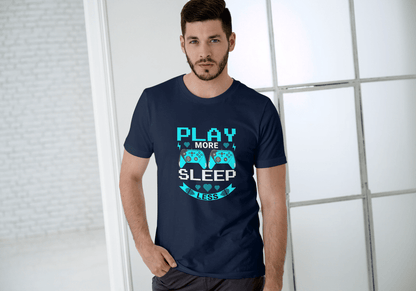 Play More Sleep Less Gaming: Retro Gamer Tee - Essentia Attire