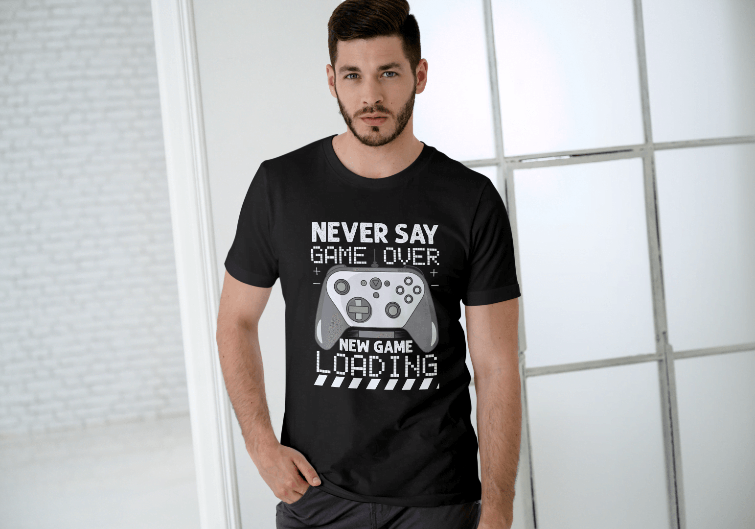Never Say Game Over: Gamers Tee - Essentia Attire