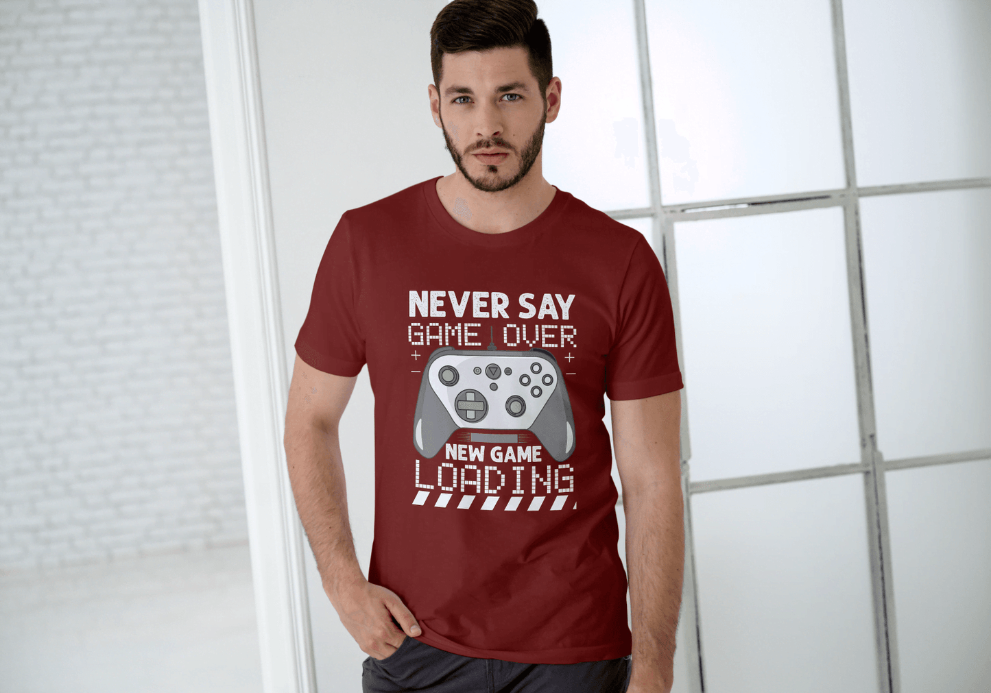 Never Say Game Over: Gamers Tee - Essentia Attire