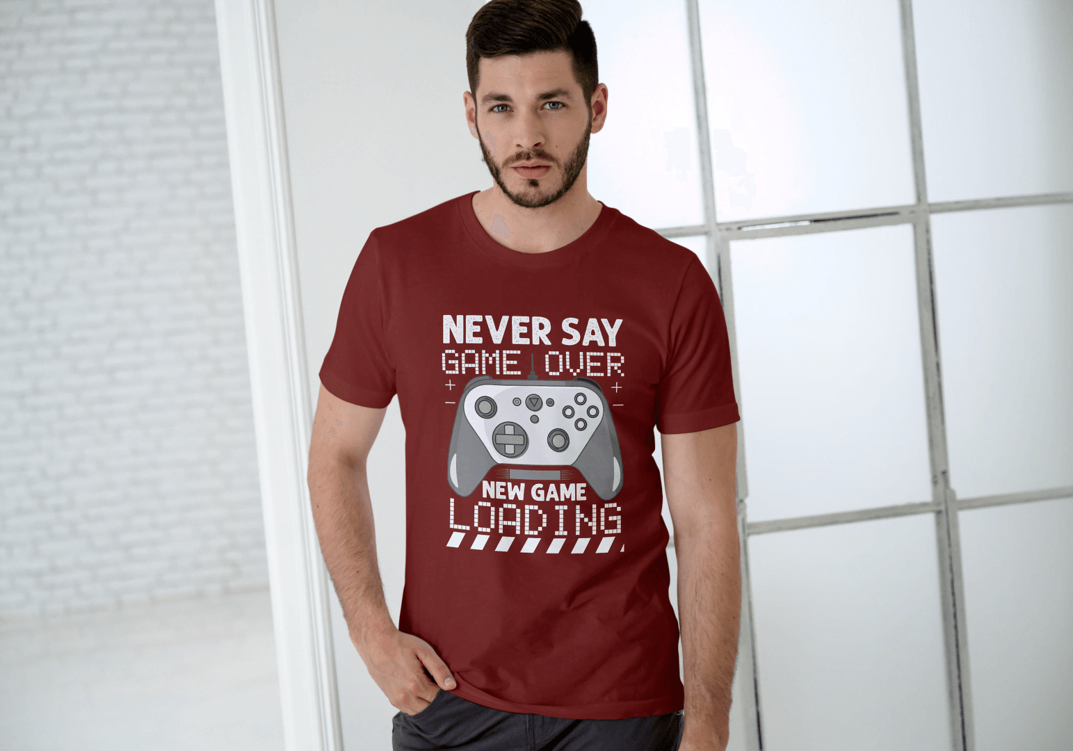 Never Say Game Over: Gamers Tee - Essentia Attire