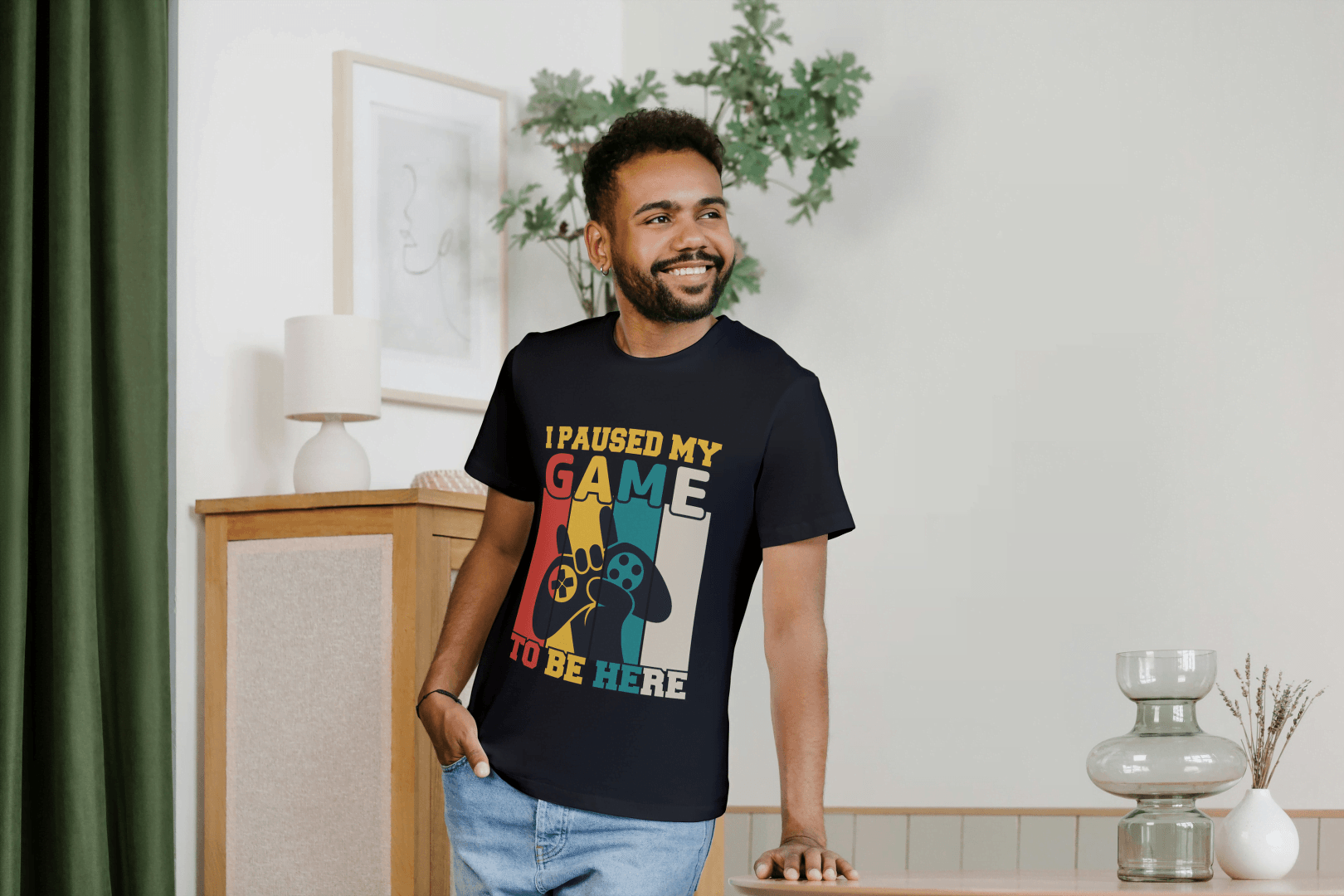 I Paused My Game: Funny Gamer Tee - Essentia Attire
