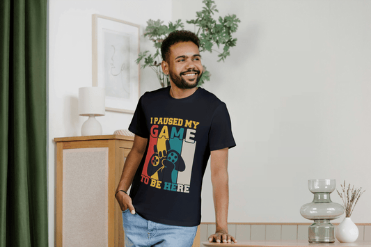 I Paused My Game: Funny Gamer Tee - Essentia Attire