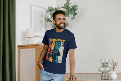 I Paused My Game: Funny Gamer Tee - Essentia Attire