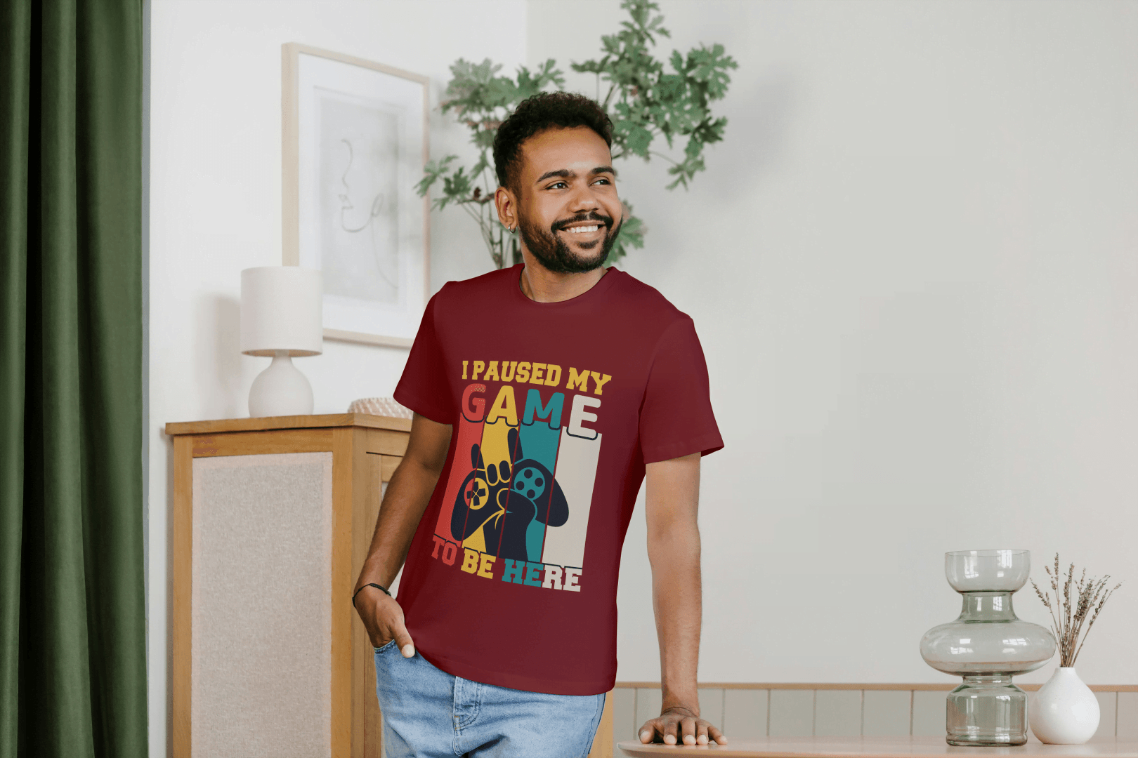 I Paused My Game: Funny Gamer Tee - Essentia Attire