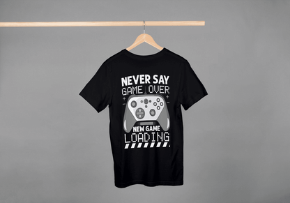 Never Say Game Over: Gamers Tee - Essentia Attire