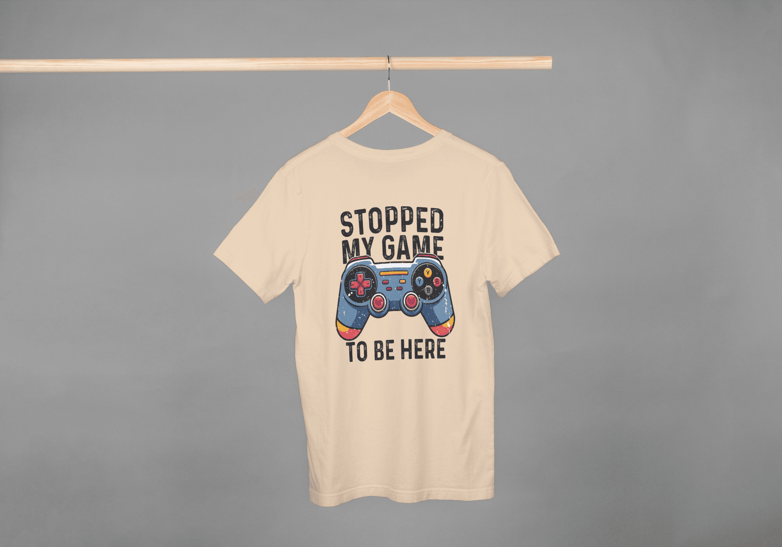Stopped My Game To Be Here: Funny Gamer Tee - Essentia Attire