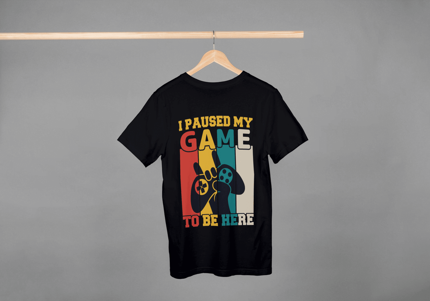 I Paused My Game: Funny Gamer Tee - Essentia Attire