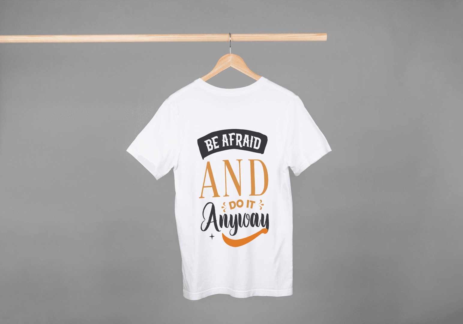 Be Afraid And Do It Anyway Motivational: Gym Fearless Tee - Essentia Attire