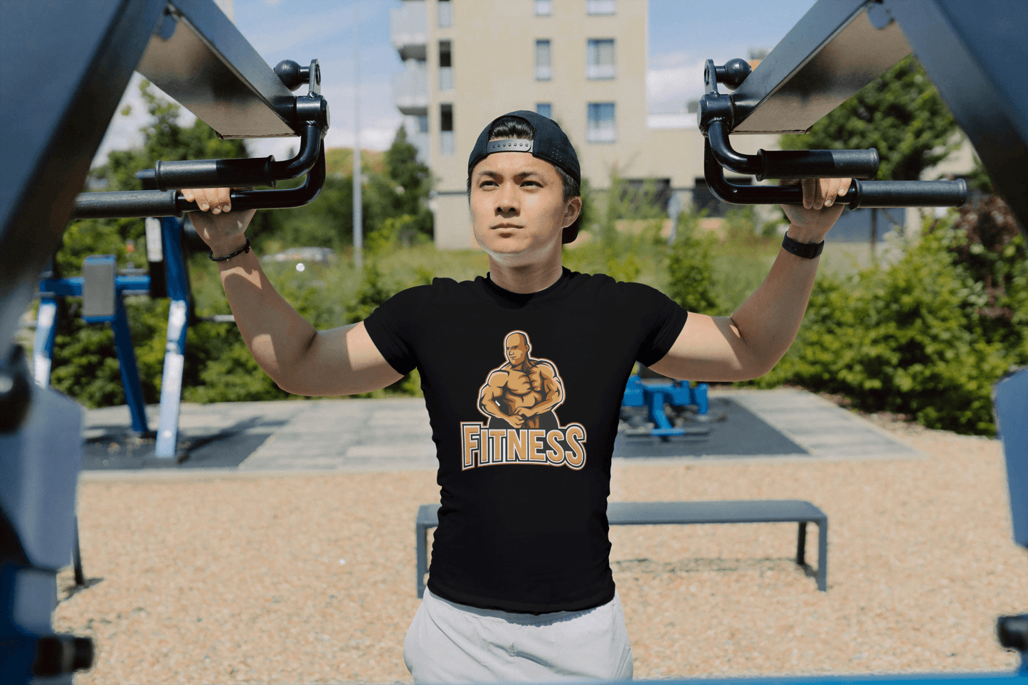 Men's Fitness Bodybuilder: Gym Motivation Tee - Essentia Attire
