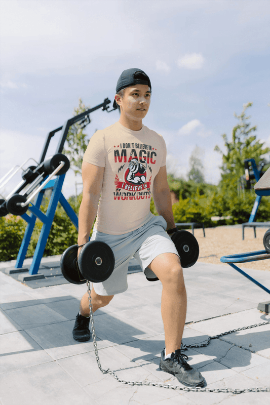 I Believe In Workouts Gym Motivational: Fitness Statement Tee - Essentia Attire