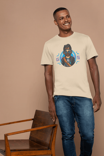 Gamer Gas Mask: Cool Cyberpunk Gaming Tee - Essentia Attire