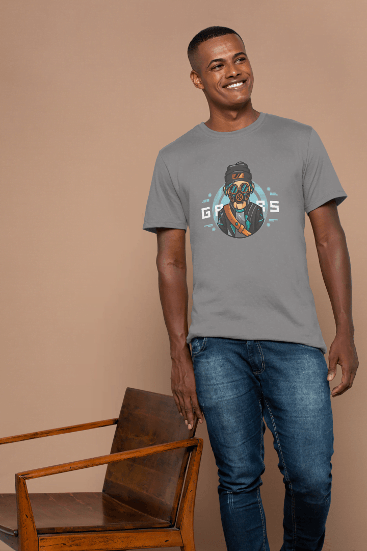 Gamer Gas Mask: Cool Cyberpunk Gaming Tee - Essentia Attire