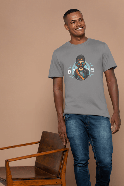 Gamer Gas Mask: Cool Cyberpunk Gaming Tee - Essentia Attire