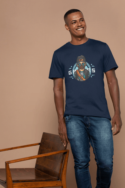Gamer Gas Mask: Cool Cyberpunk Gaming Tee - Essentia Attire