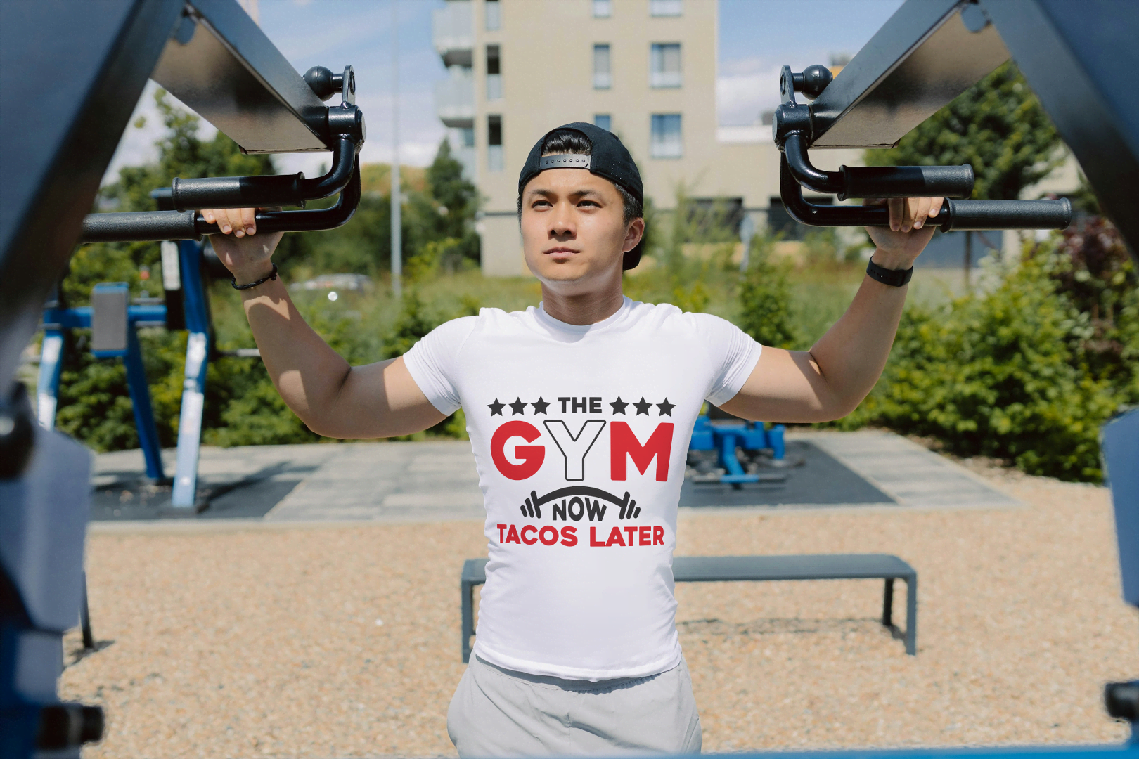 The Gym Now Tacos Later" Motivational: Funny Workout Tee - Essentia Attire
