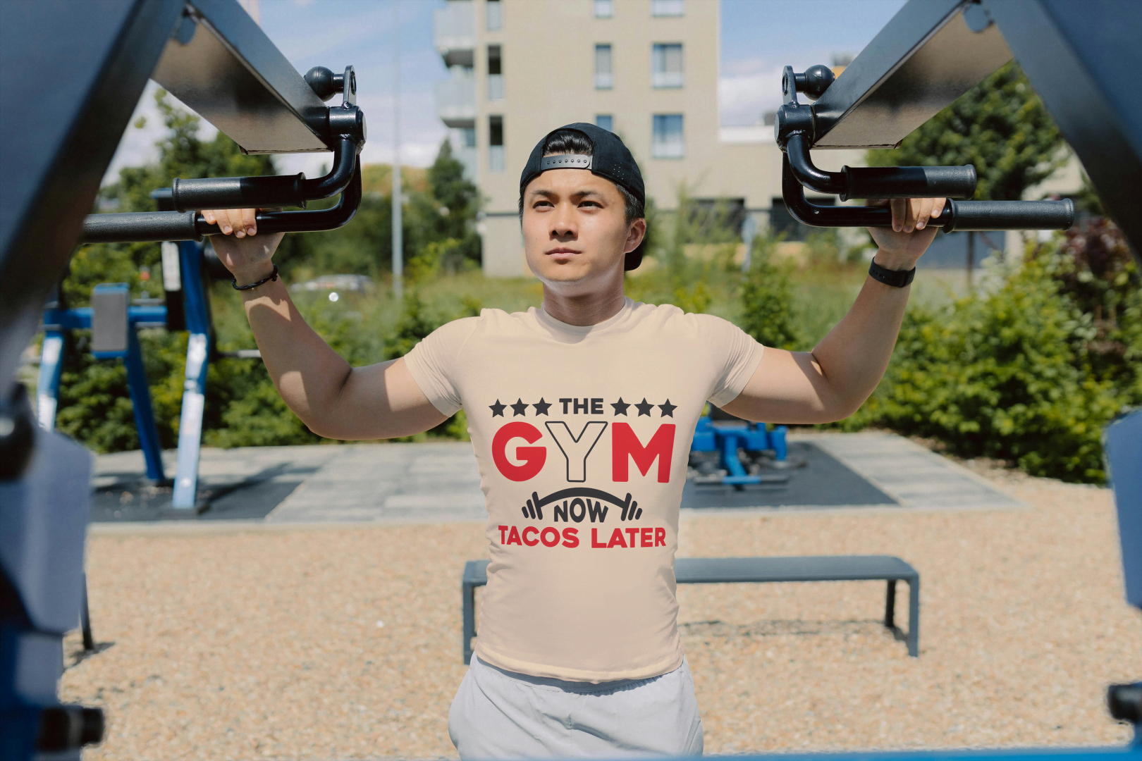 The Gym Now Tacos Later" Motivational: Funny Workout Tee - Essentia Attire