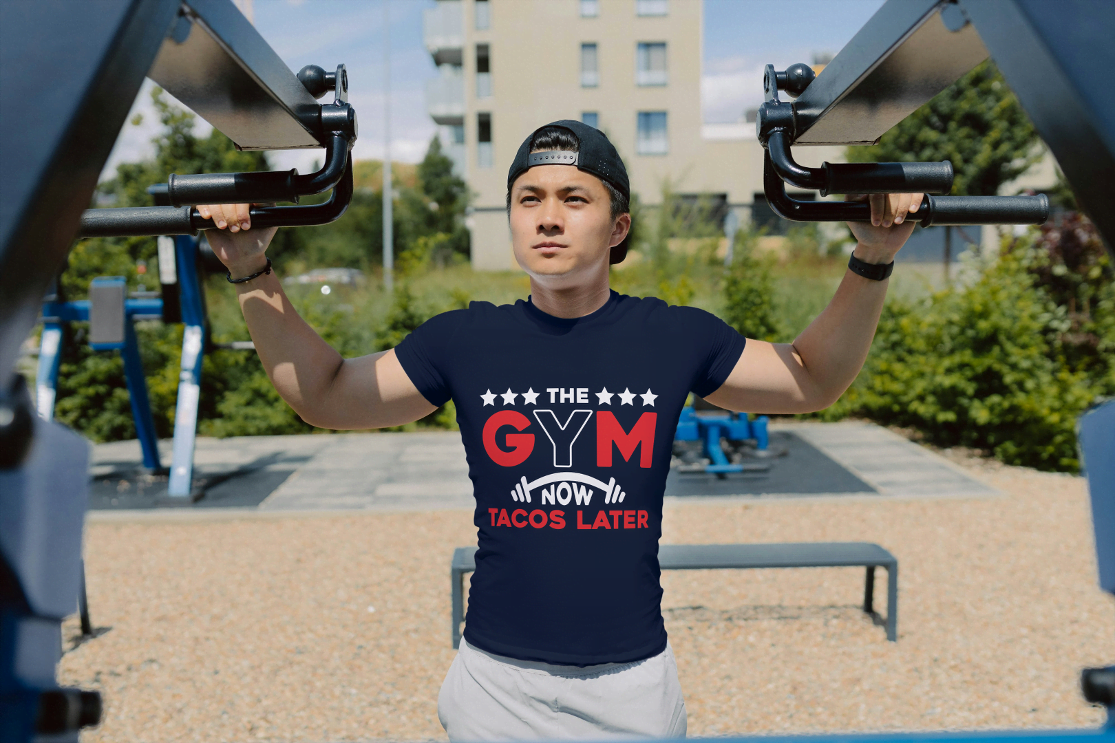The Gym Now Tacos Later" Motivational: Funny Workout Tee - Essentia Attire
