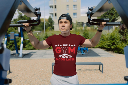 The Gym Now Tacos Later" Motivational: Funny Workout Tee - Essentia Attire