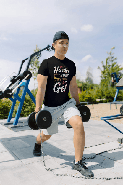 The Harder You Work The Better You Get Gym: Motivational Tee - Essentia Attire