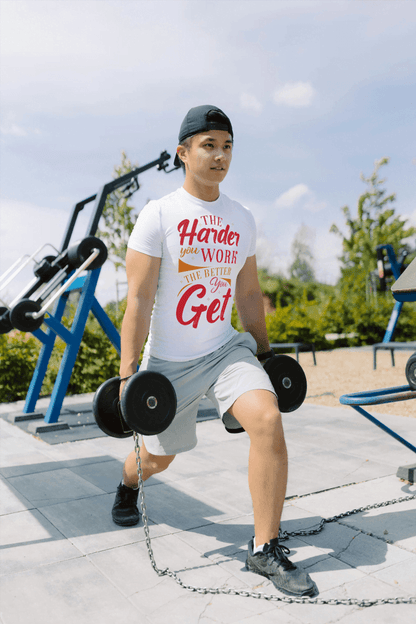 The Harder You Work The Better You Get Gym: Motivational Tee - Essentia Attire