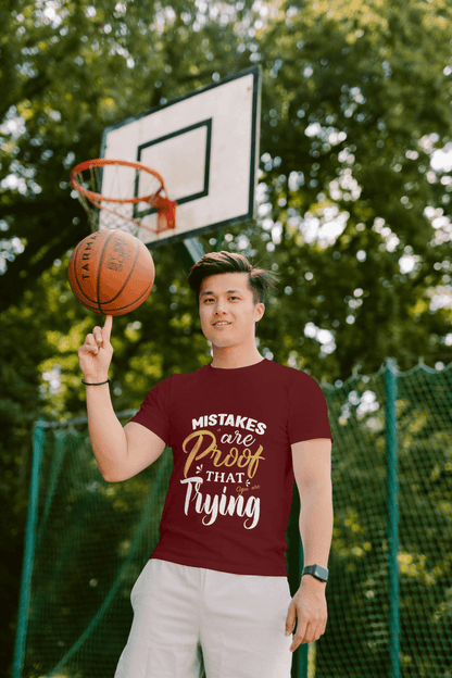 Mistakes Are Proof You're Trying Motivational: Growth Mindset Tee - Essentia Attire