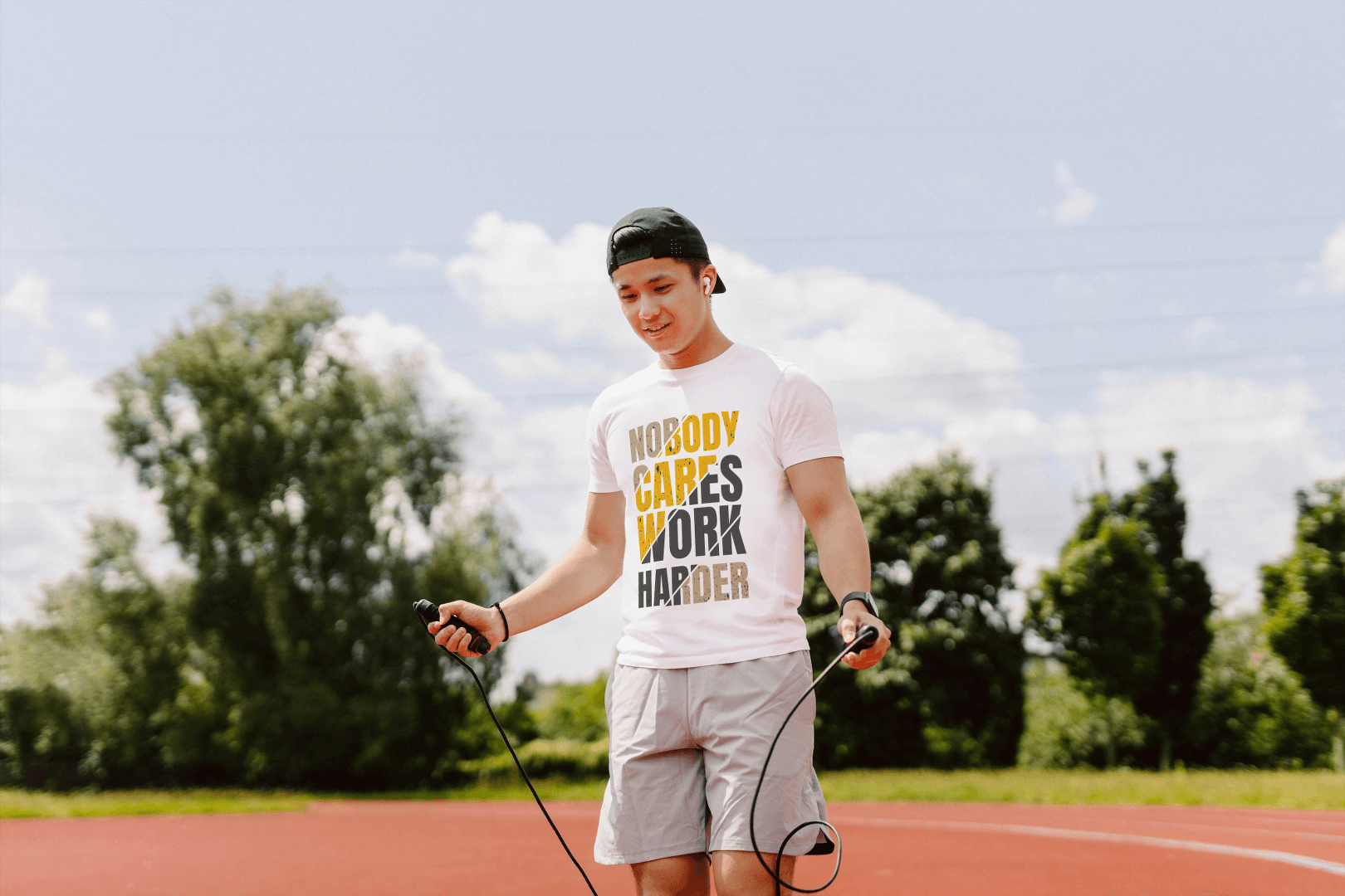 Nobody Cares Work Harder Gym Motivational: Raw Fitness Tee - Essentia Attire