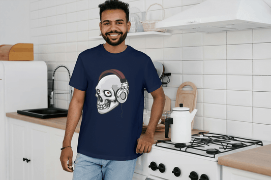 DJ Skull & Headphones Design: Music Fan Apparel - Essentia Attire