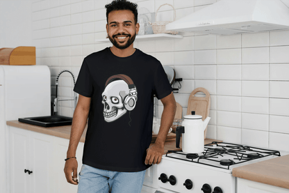 DJ Skull & Headphones Design: Music Fan Apparel - Essentia Attire