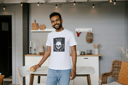 King Skull Fashion Style: Edgy Crown Skull Tee - Essentia Attire