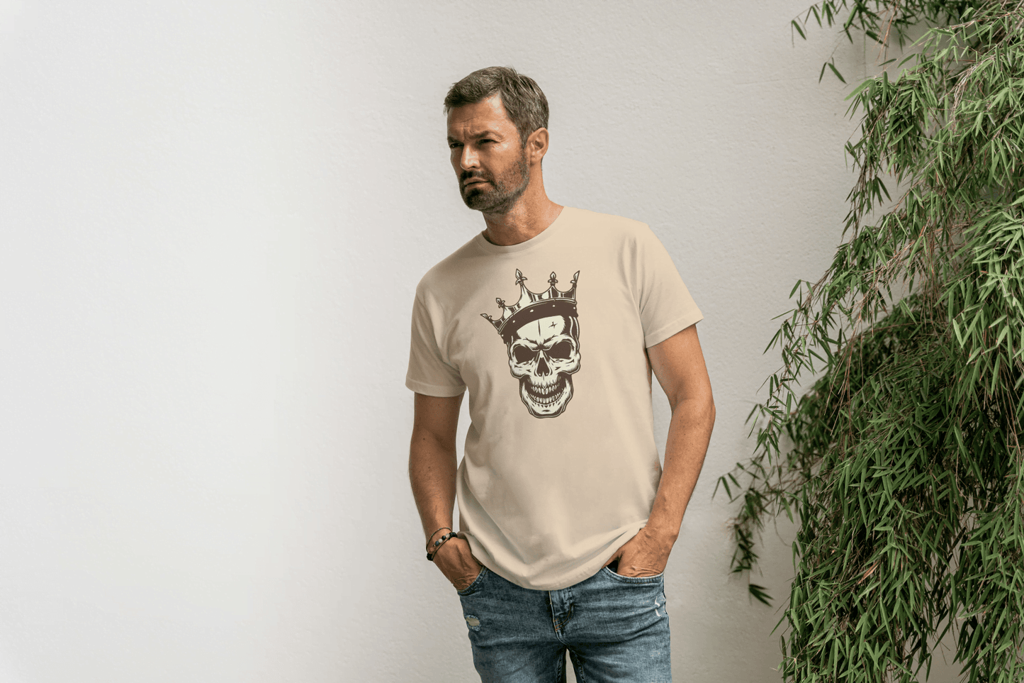 King Skull: Crowned Skull Graphic Tee - Essentia Attire