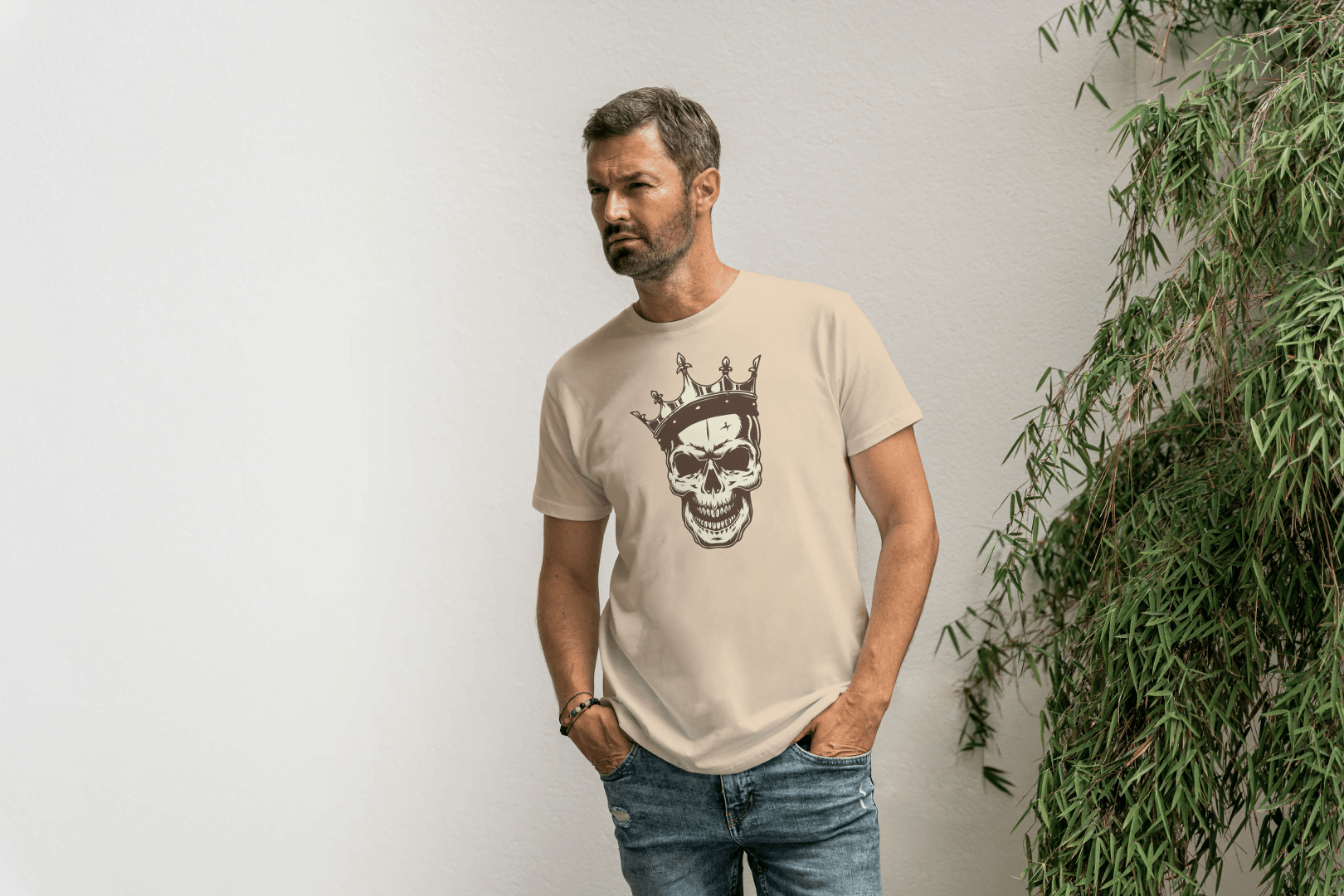 King Skull: Crowned Skull Graphic Tee - Essentia Attire