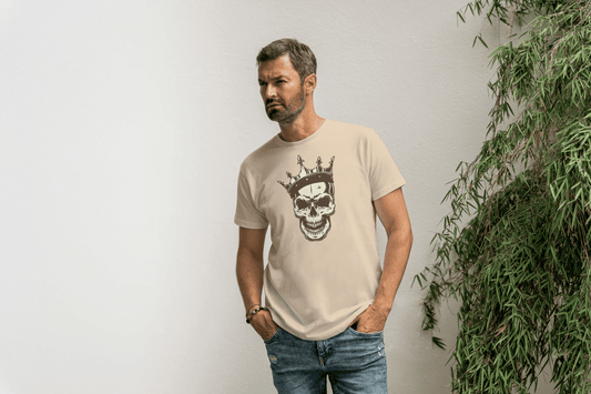 King Skull: Crowned Skull Graphic Tee - Essentia Attire