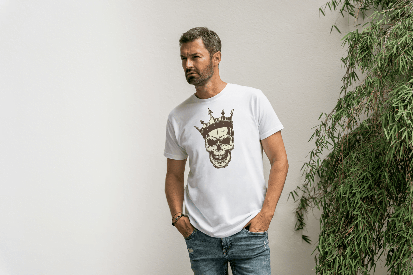 King Skull: Crowned Skull Graphic Tee - Essentia Attire