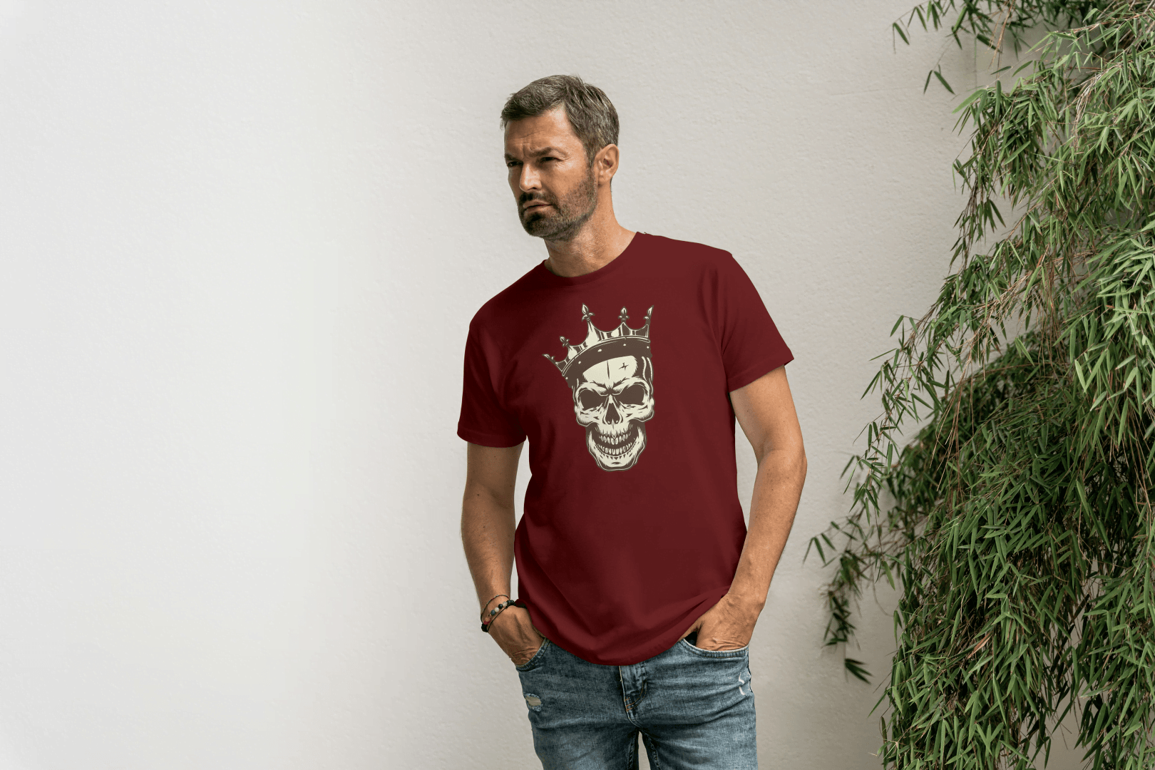 King Skull: Crowned Skull Graphic Tee - Essentia Attire