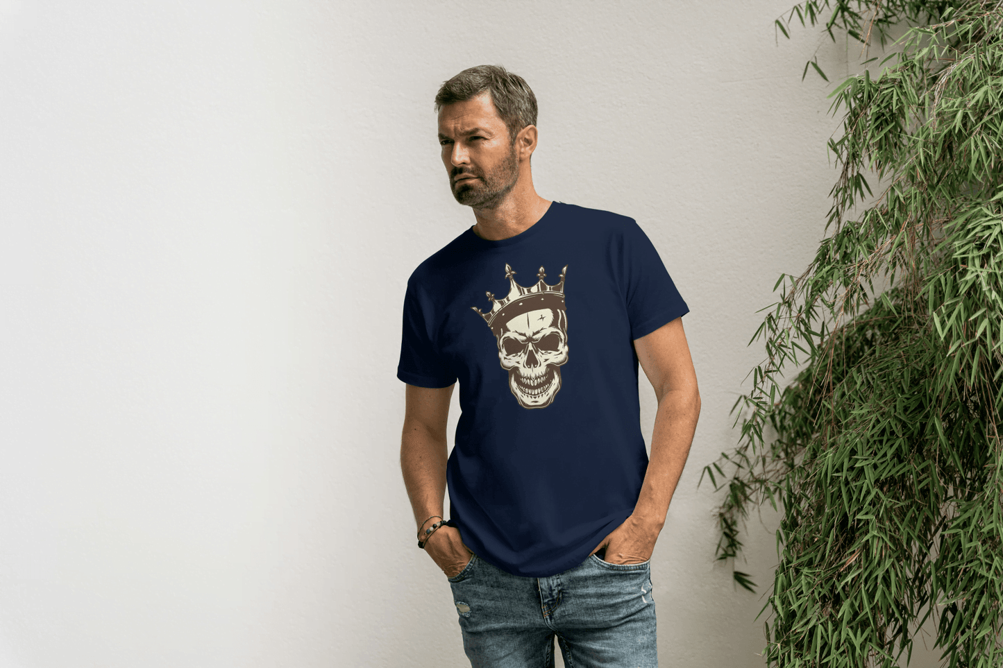 King Skull: Crowned Skull Graphic Tee - Essentia Attire