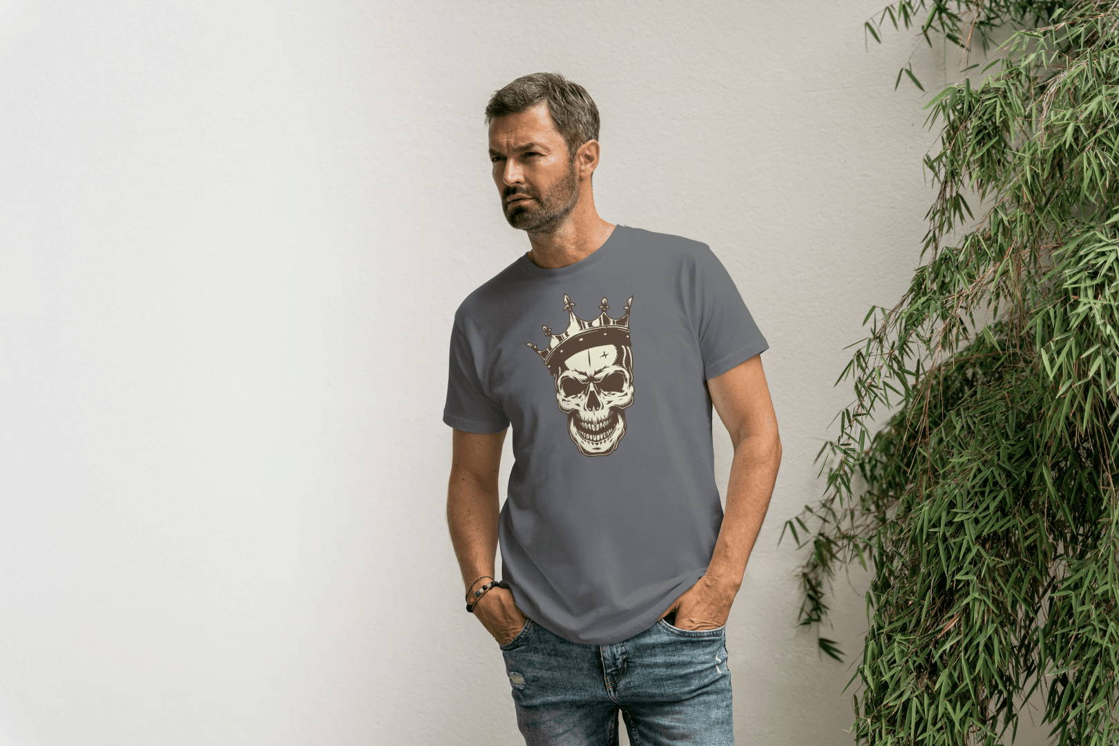 King Skull: Crowned Skull Graphic Tee - Essentia Attire