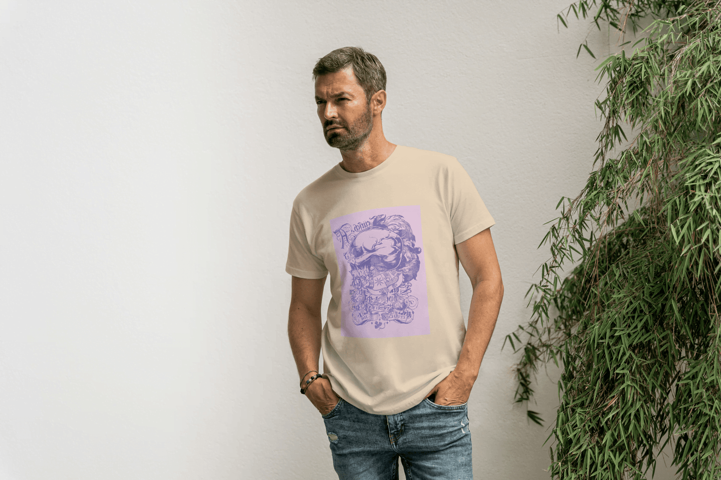 Ornate Floral Skull: Gothic Art Graphic Tee - Essentia Attire