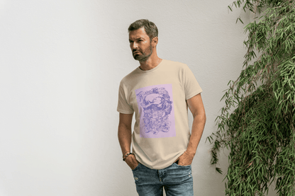 Ornate Floral Skull: Gothic Art Graphic Tee - Essentia Attire