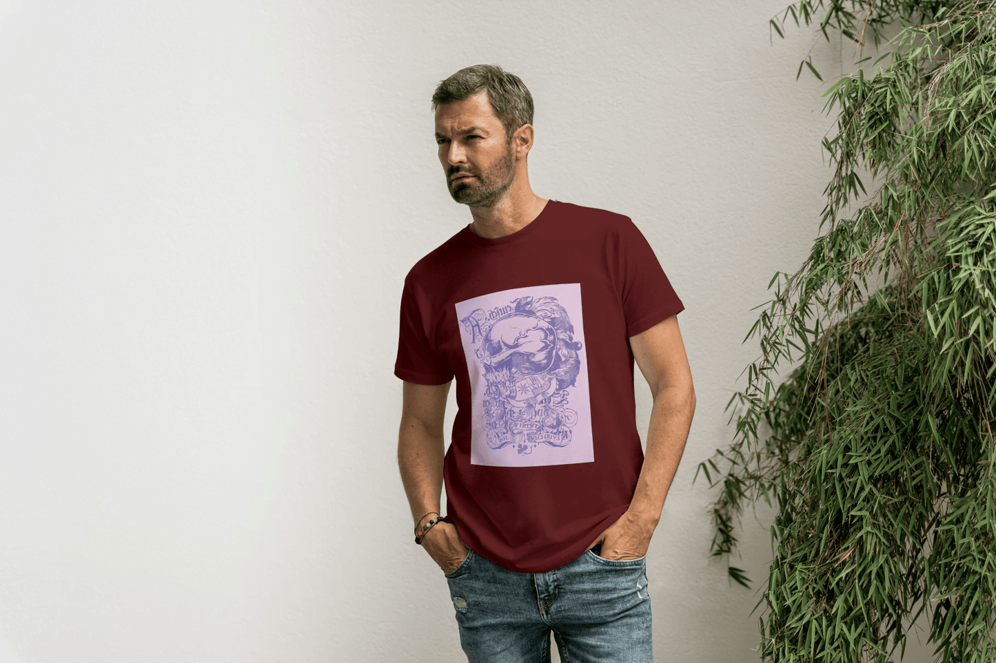 Ornate Floral Skull: Gothic Art Graphic Tee - Essentia Attire