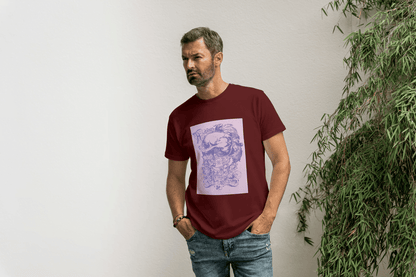 Ornate Floral Skull: Gothic Art Graphic Tee - Essentia Attire