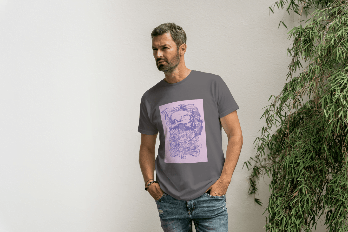 Ornate Floral Skull: Gothic Art Graphic Tee - Essentia Attire