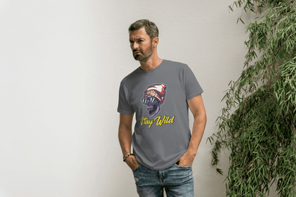Stay Wild Skull: Cool Beanie Sunglasses Skull Tee - Essentia Attire