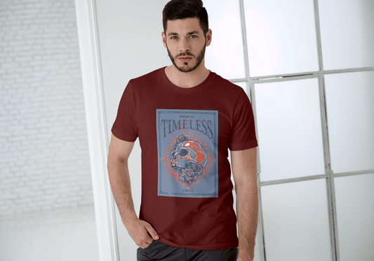 Timeless Skull Floral: Gothic Art Graphic Tee - Essentia Attire