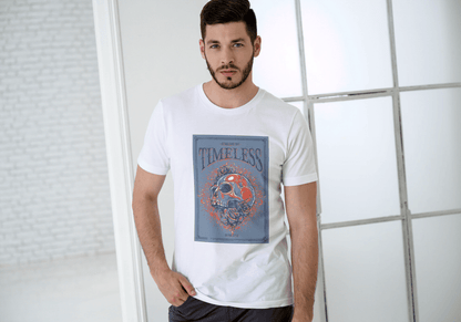 Timeless Skull Floral: Gothic Art Graphic Tee - Essentia Attire